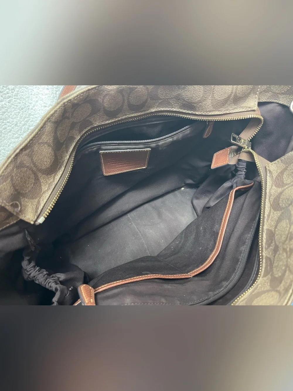 Coach Signature Baby Bag Khaki